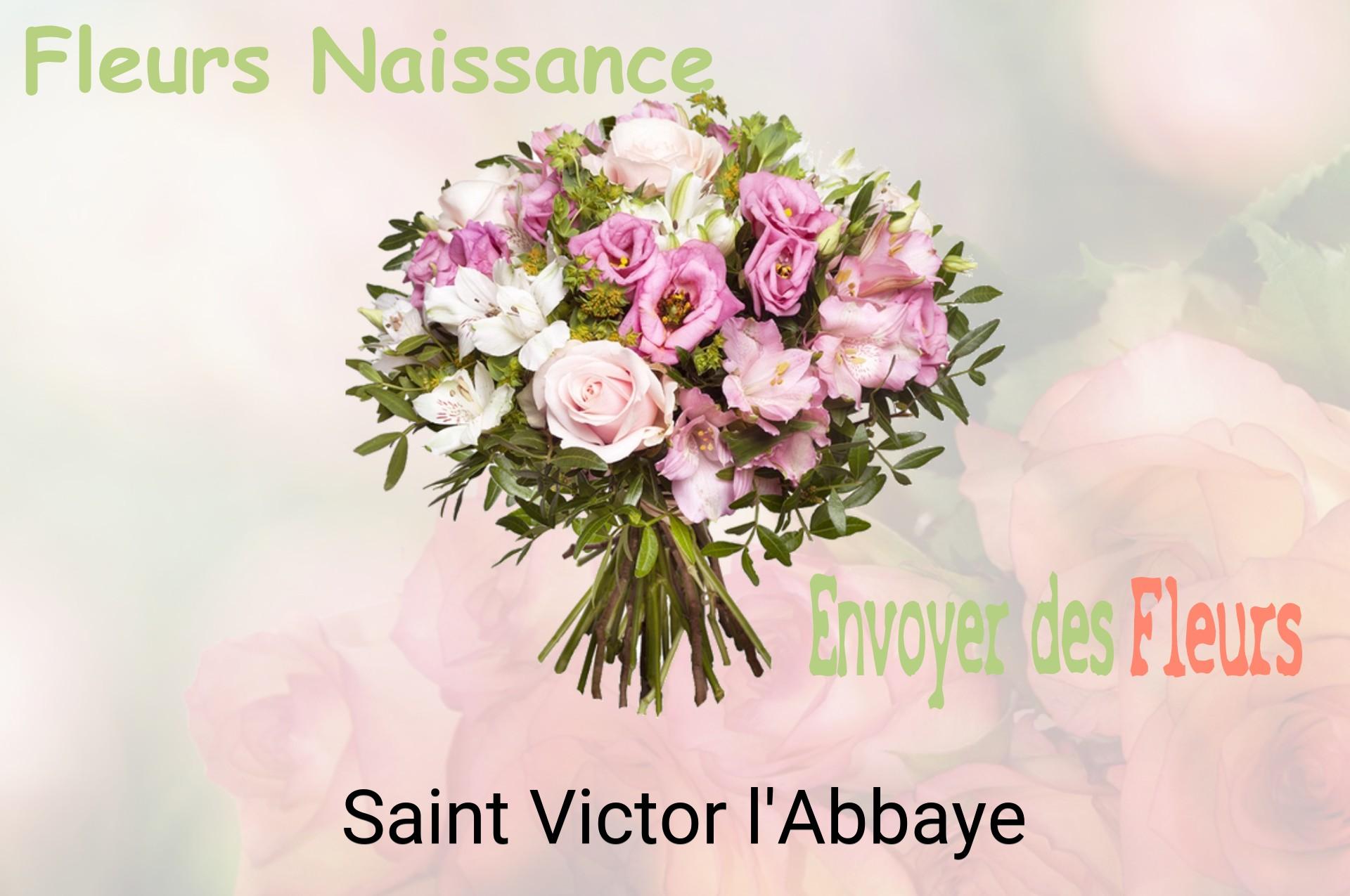 Bouquet de fleurs de naissance livré à Saint-Victor-l'Abbaye